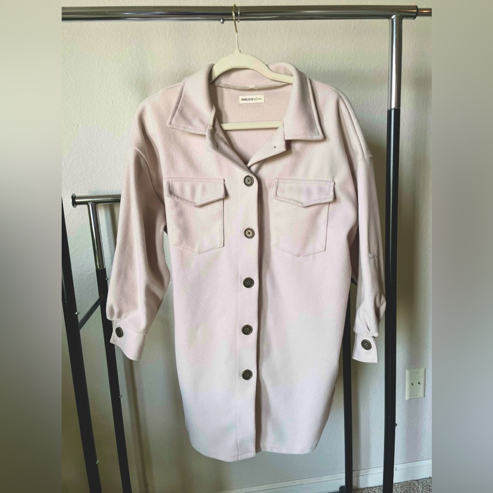 Oversized Cream Shacket